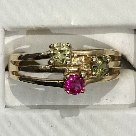 10K Yellow Gold Women Ring 3.47g / Bijouterie Del Moral