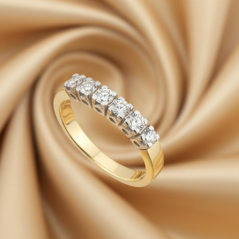 10K gold diamond ring 0.18 carat refined elegance delicate sparkle everyday luxury