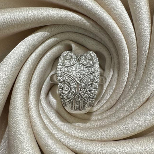 10K gold diamond ring detail showing expert setting diamond brilliance