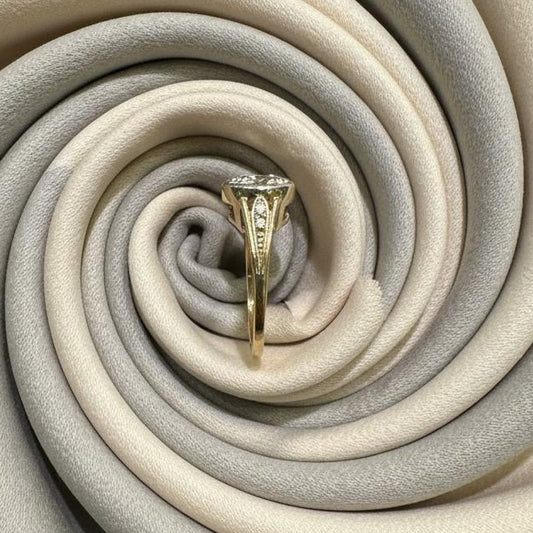 10K gold lab diamond ring detail showing 2 carat lab-grown diamond brilliance expert craftsmanship