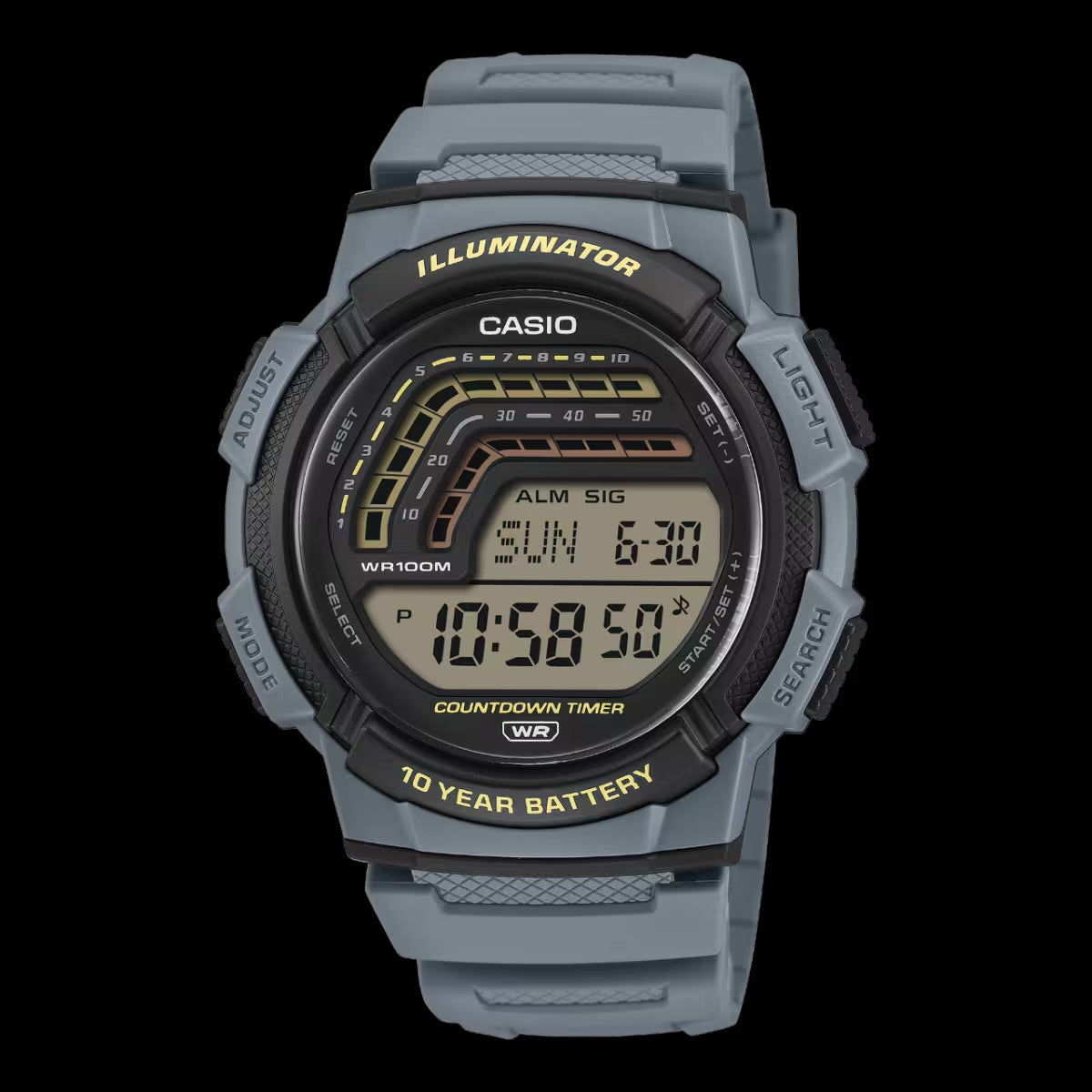 Reloj deportivo digital azul claro Casio WS-1800-2AVCF