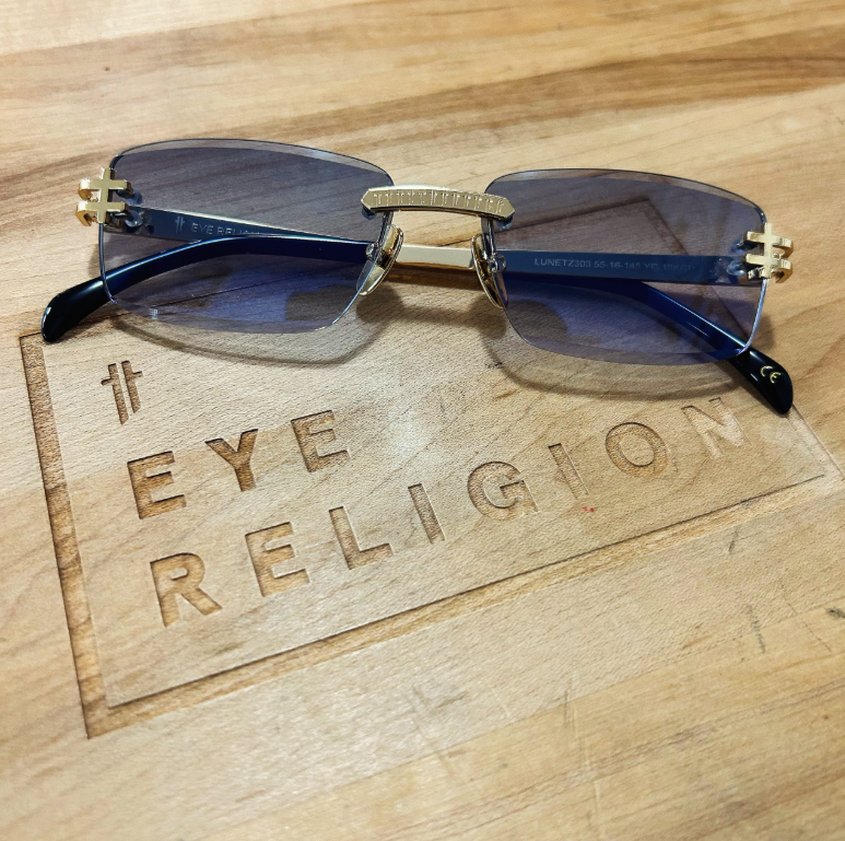 Eye Religion Lunetz 303 Frame-YG Lens-Blue