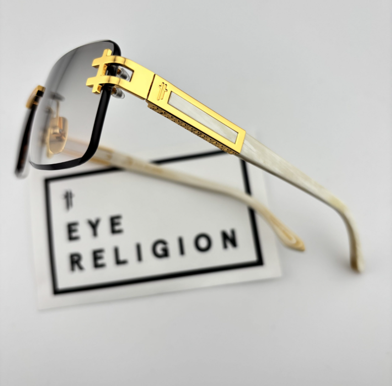 Eye Religion Lunetz 307HM Frames-YGW Lens-Light Grey