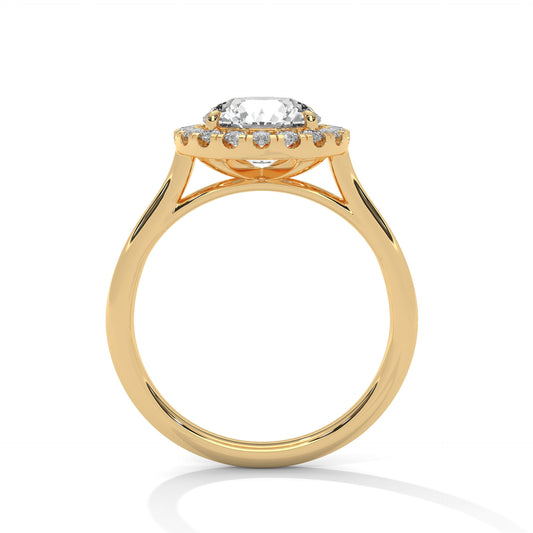 Round Halo Engagement Ring DM-035