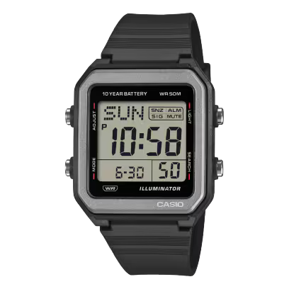 Black Casio watch W-221H-1AVCF