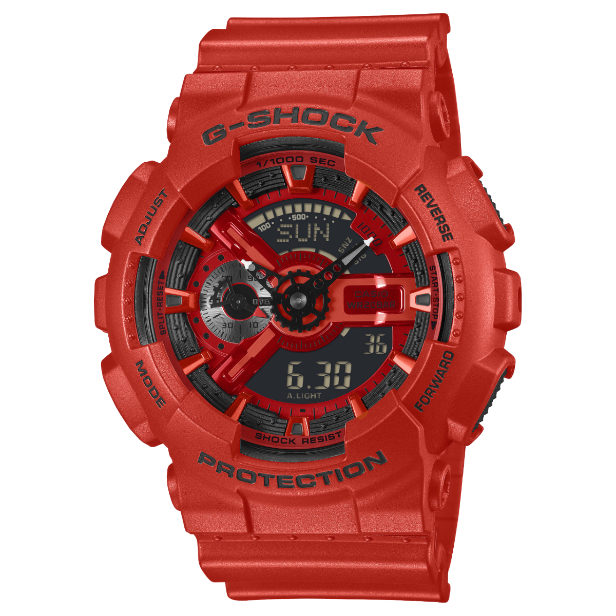 Red G-Shock watch GA-110RRB-4ACR
