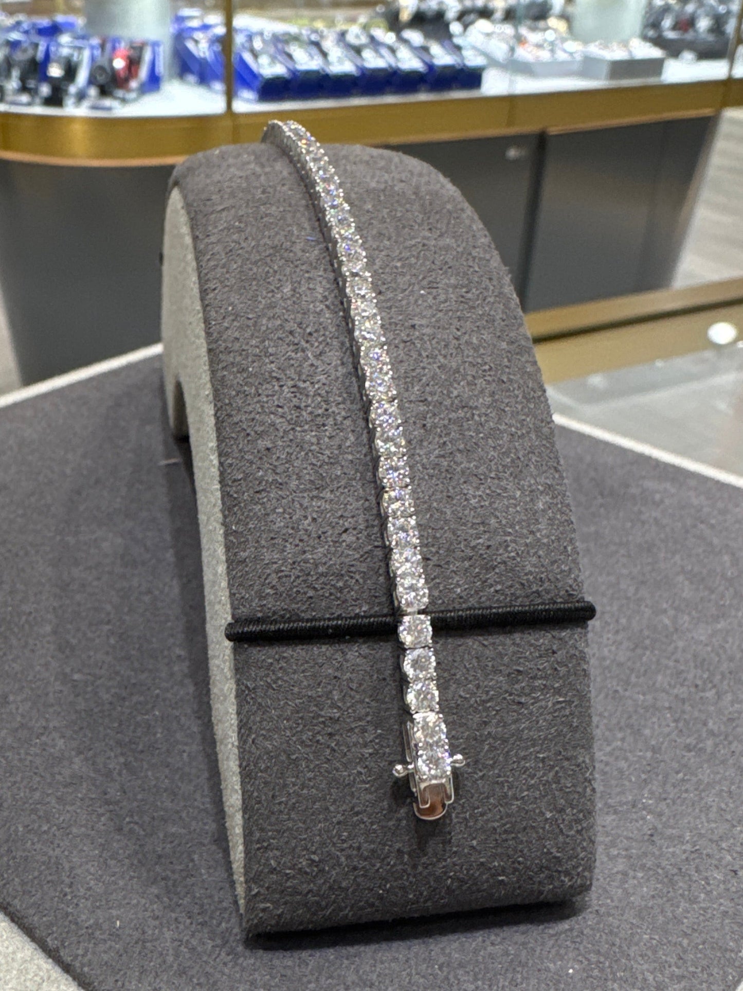 3mm Moissanite silver tennis bracelet 7 inch Bracelet