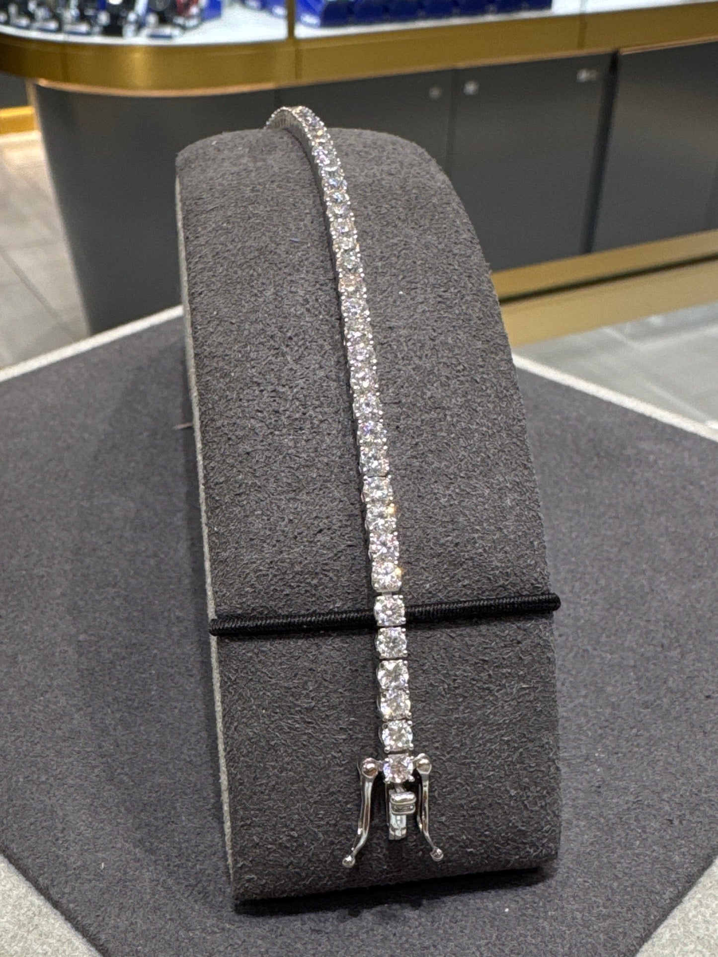 3mm Moissanite silver tennis bracelet 8 inch length Bracelet