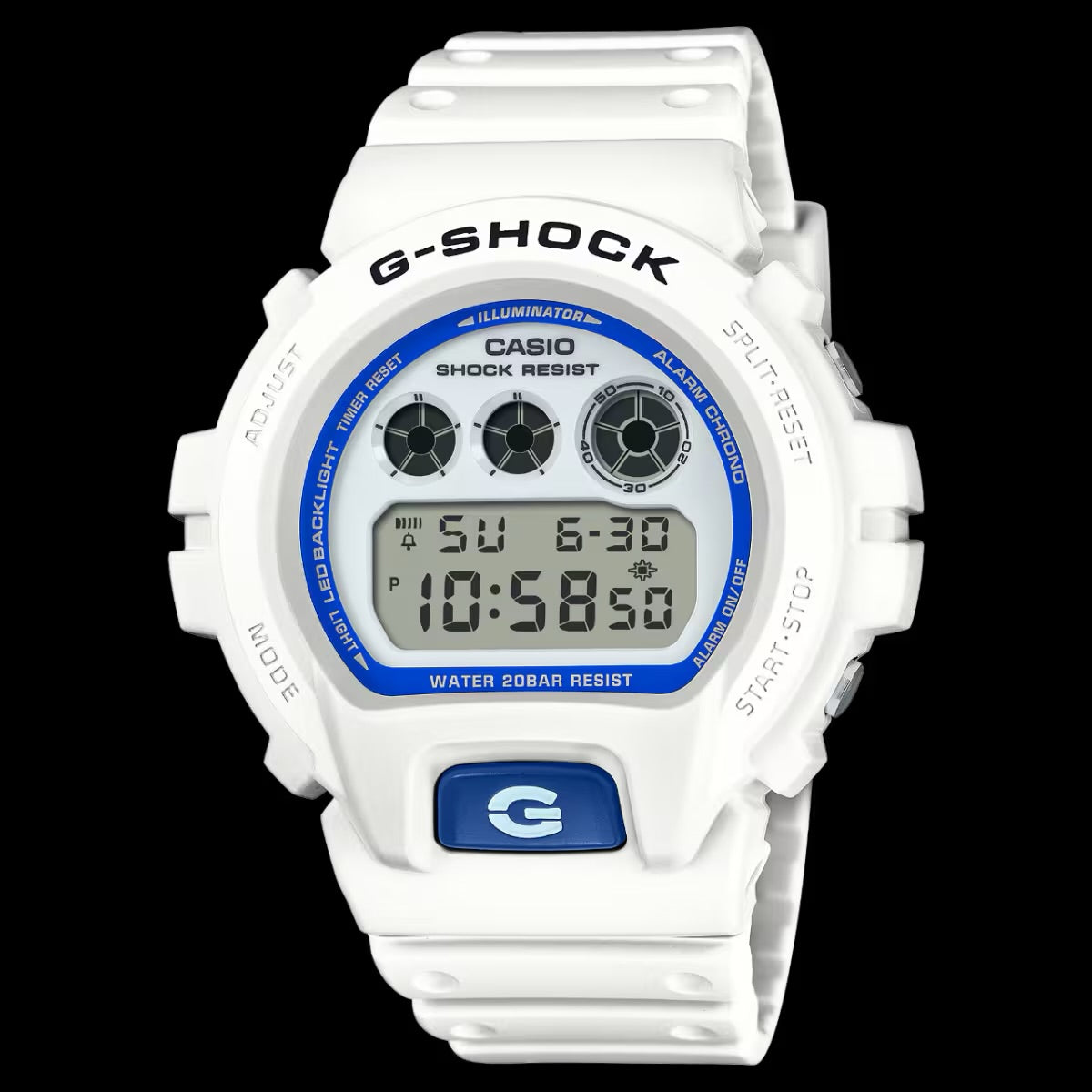 G-Shock DW-6900HDS-7CR White Digital Watch | Iconic 6900 Series