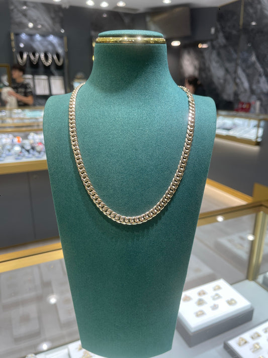 Cuban link chain gold 10k / 6.75 mm / 21.23 grams / 20 inch gold chain