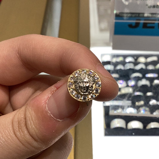 Earrings Medusa Gold 10K 3.00g