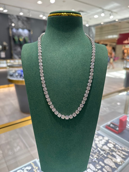Tennis chain moissanites 6mm Chain