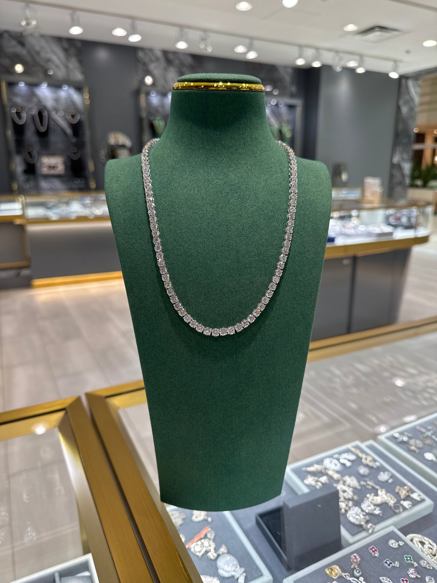 5mm moissanite Silver tennis chain Chain