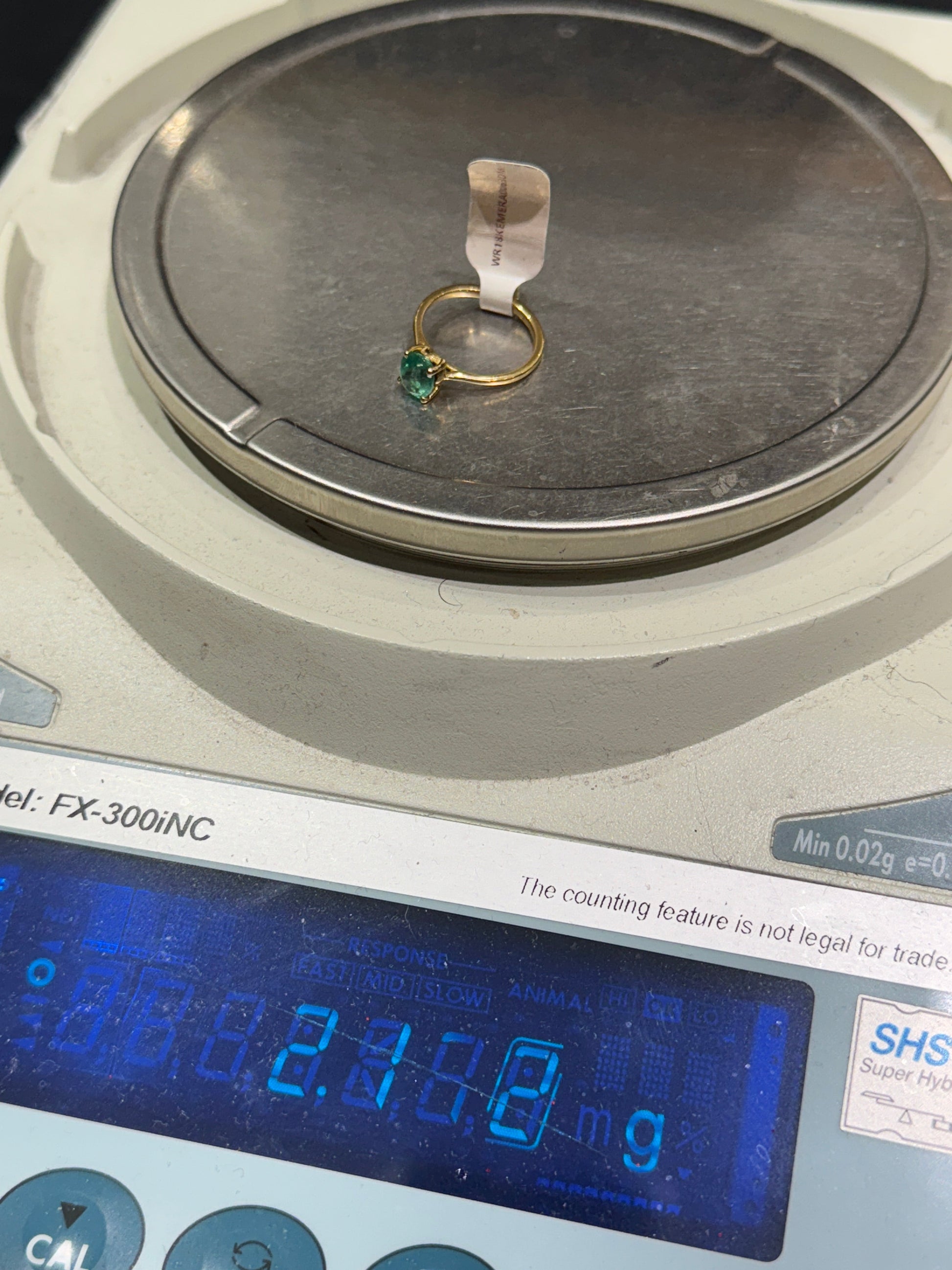 Colombian Emerald .95ct ring 18k gold 2.1 g / Brossard / Bijouterie Del Moral