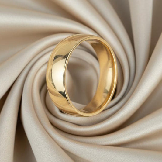 10K gold ring detail showing expert craftsmanship quality finish