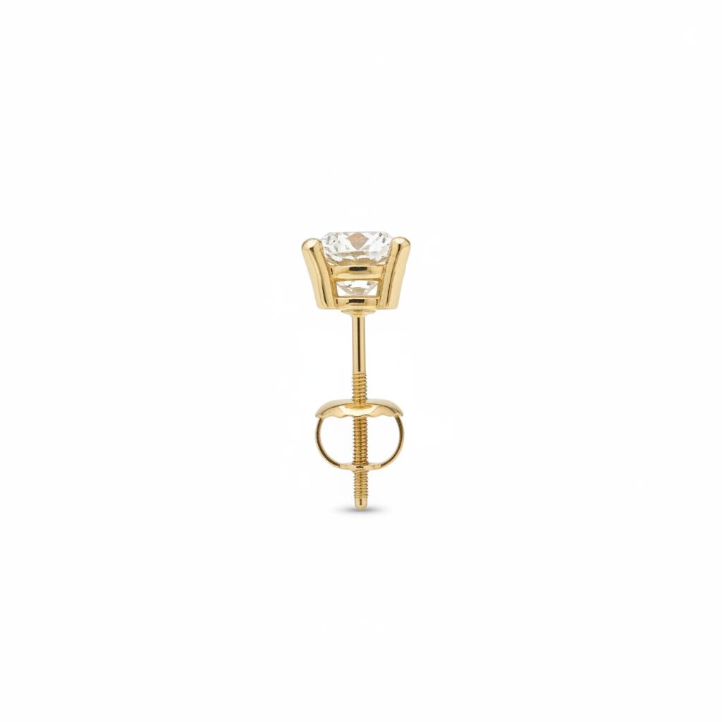 10K gold lab diamond earrings 0.52CT
