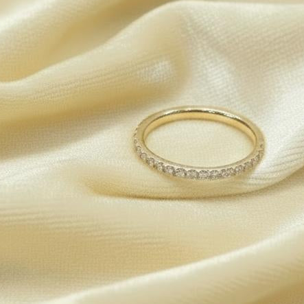 10K gold lab diamond ring detail showing lab-grown diamonds brilliance expert craftsmanship