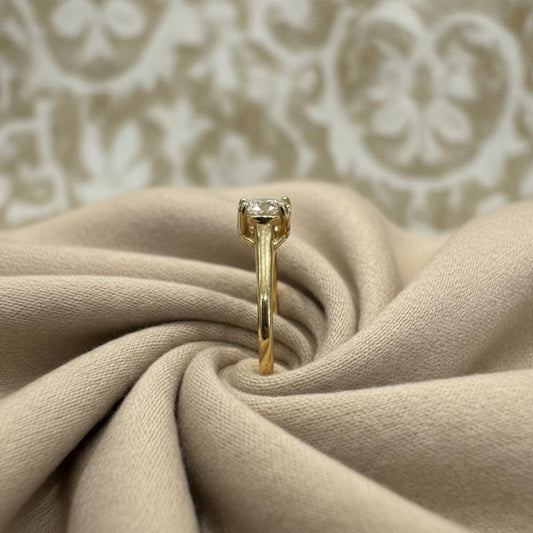 10K gold lab diamond ring detail showing lab-grown diamond brilliance expert craftsmanship