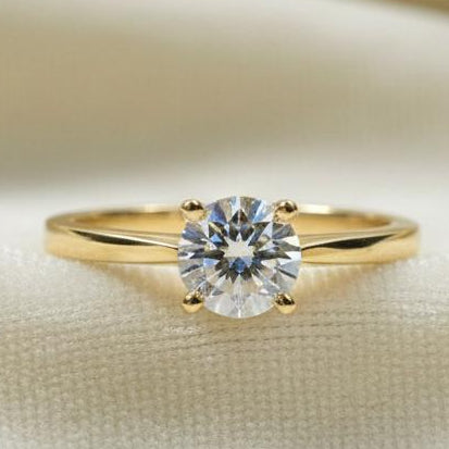 10K gold lab diamond ring detail showing lab-grown diamond brilliance expert craftsmanship