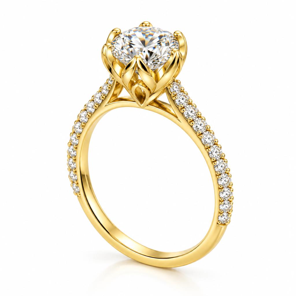 10K Gold Lab Diamond ring 0.64CT