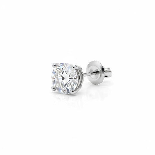 14K Gold Lab-Grown Diamond Stud Earrings 2.06CT Total / 1.03CT Each (DML14ER006)