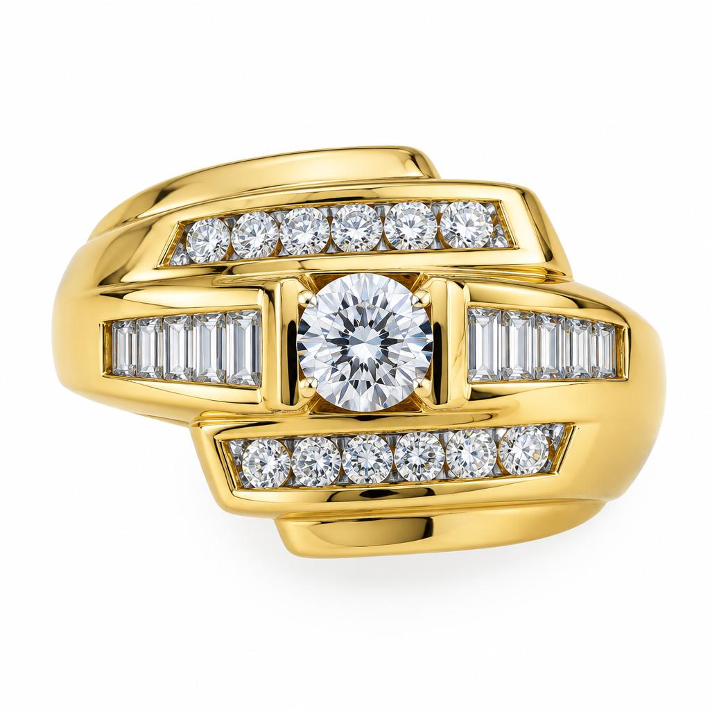 14K Gold Lab Diamond ring 0.66CT
