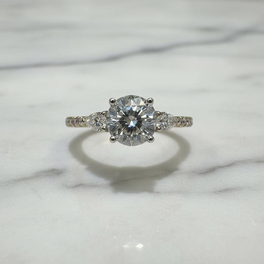10k Gold Moissanite ring 1.63CT (DMM10RI022)