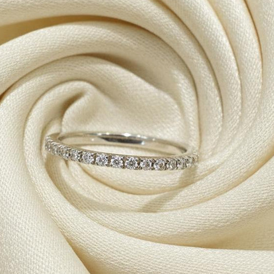 10K gold natural diamond halo ring detail showing diamond halo sparkle expert craftsmanship
