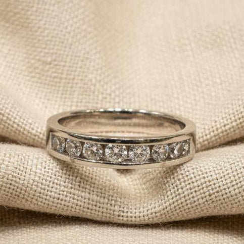 10K gold natural diamond ring detail showing natural diamond brilliance expert craftsmanship