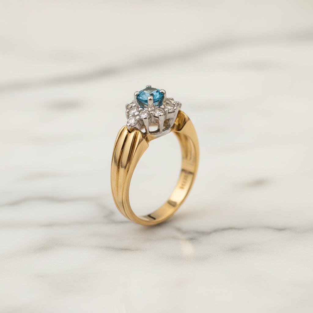 10K Gold diamond ring 0.40CT (DMN10RI024)