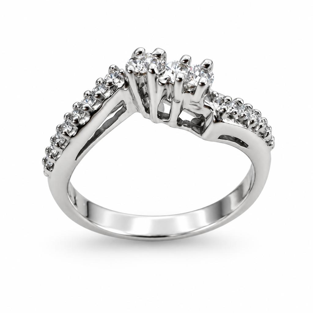 10k Gold ring with Natural Diamond 0.095CT