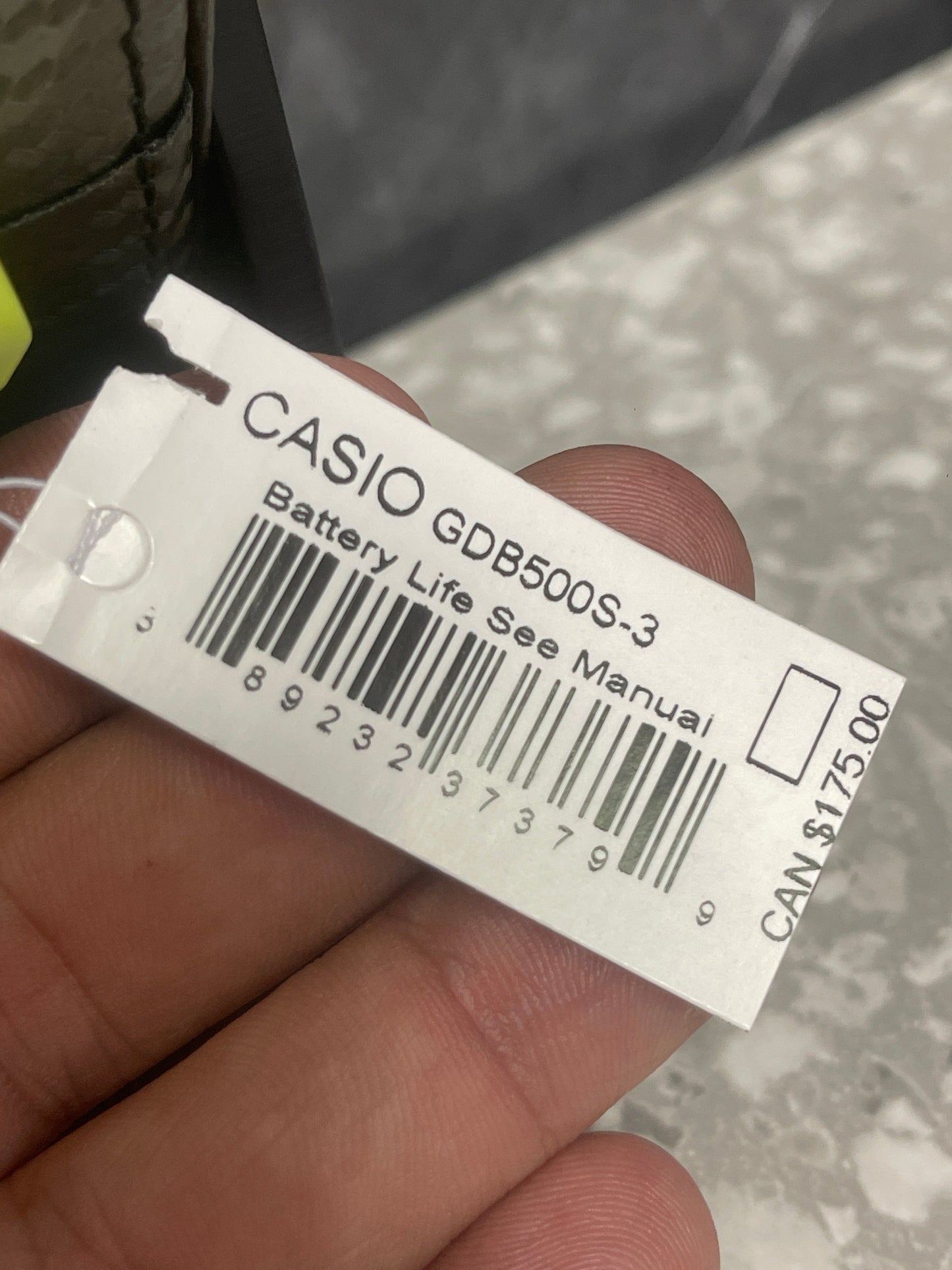 G-Shock GDB500S-3 Montre