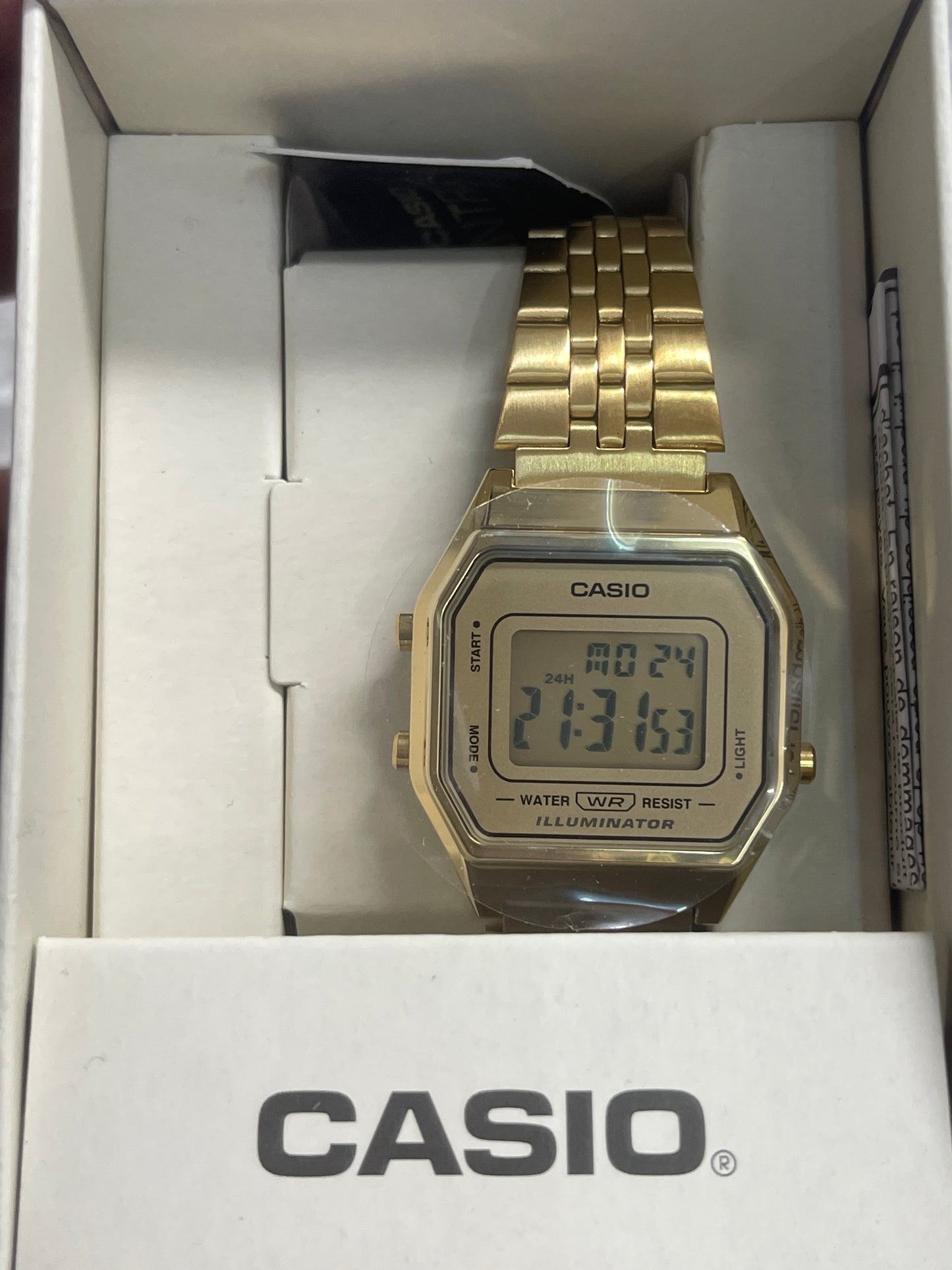 Casio LA680WGA-9VT Digital Watch - Gold Tone