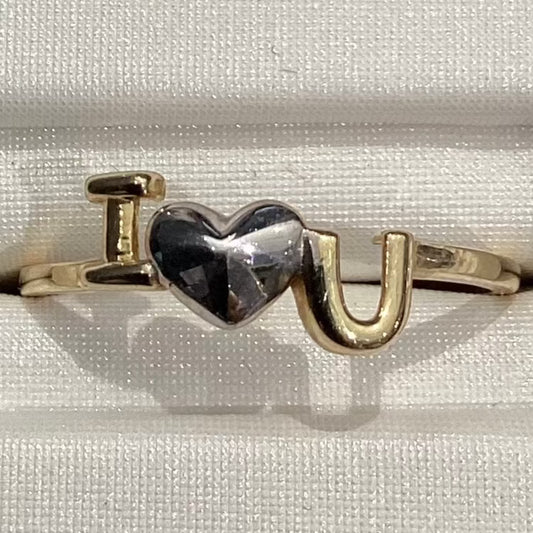 I love you 10K Y Gold Women Ring