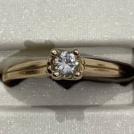 10K Women Ring Natural Diamond.25ct Gold rings