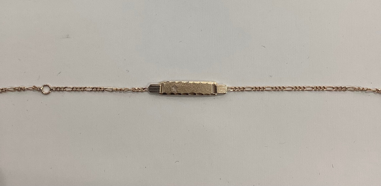 10K Y Gold Baby Bracelet 1.50g
