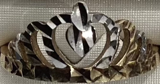 10K 2 tone Gold Women Ring 1.41g Gold rings