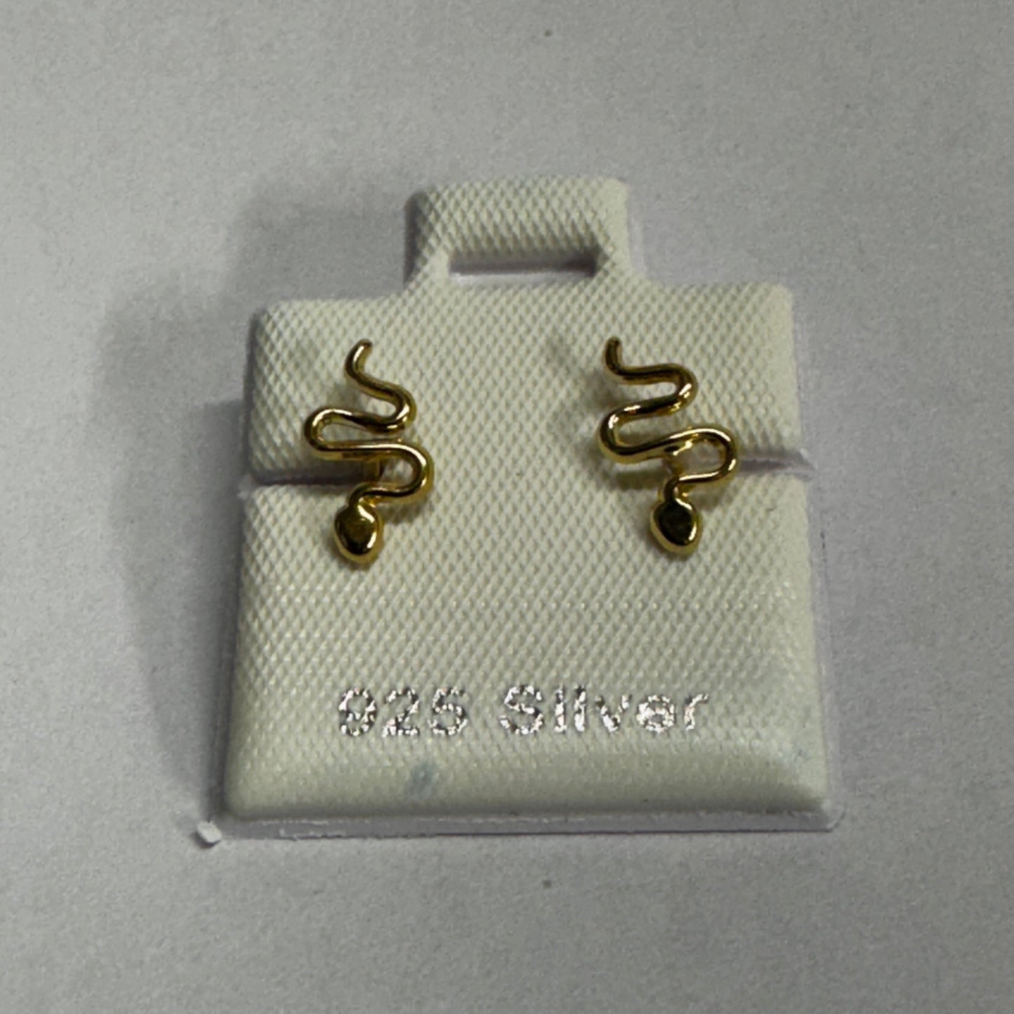 925 Silver Snake Stud Earrings