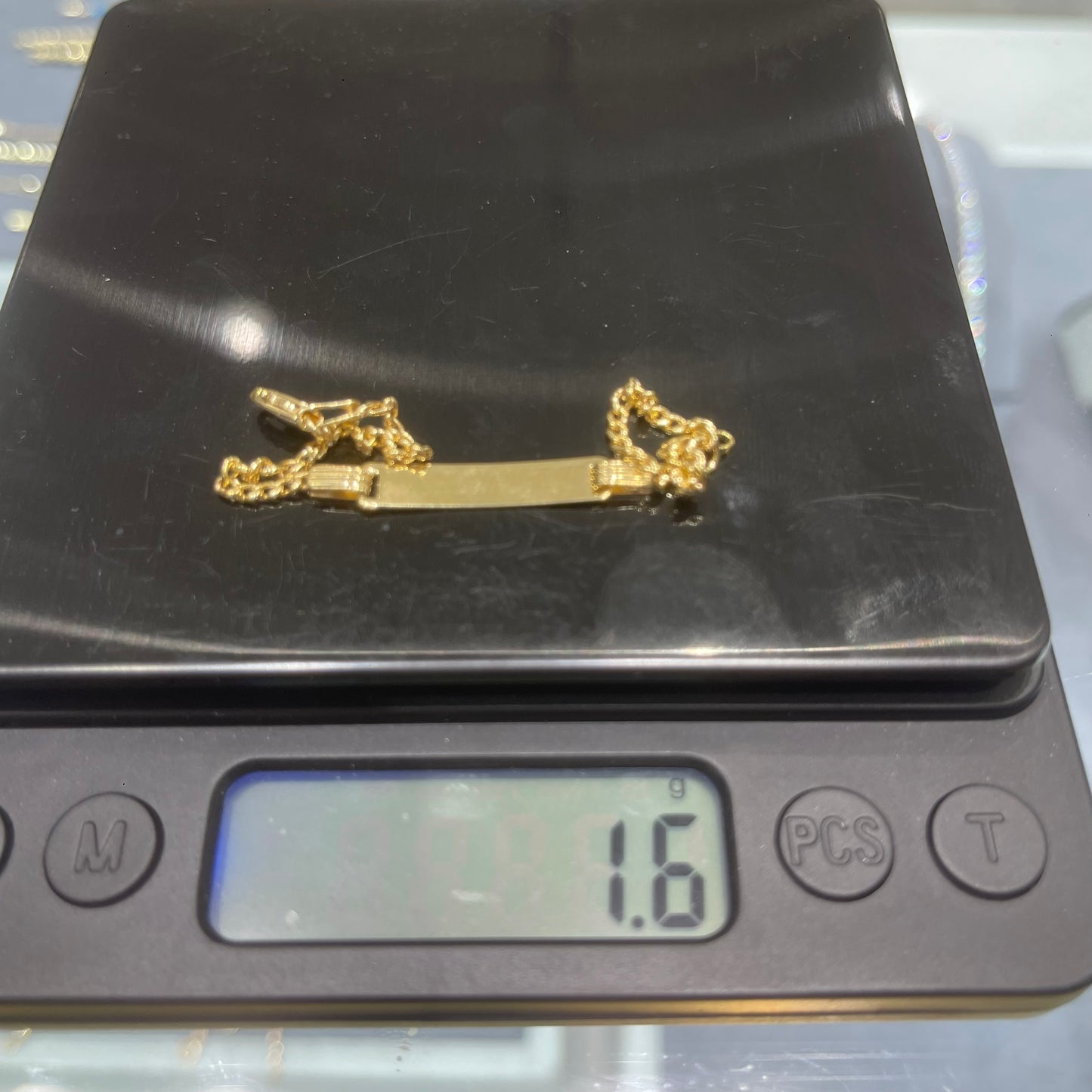 10K Yellow Gold Baby Bracelet - 1.6g - Free Engraving & Free Sizing