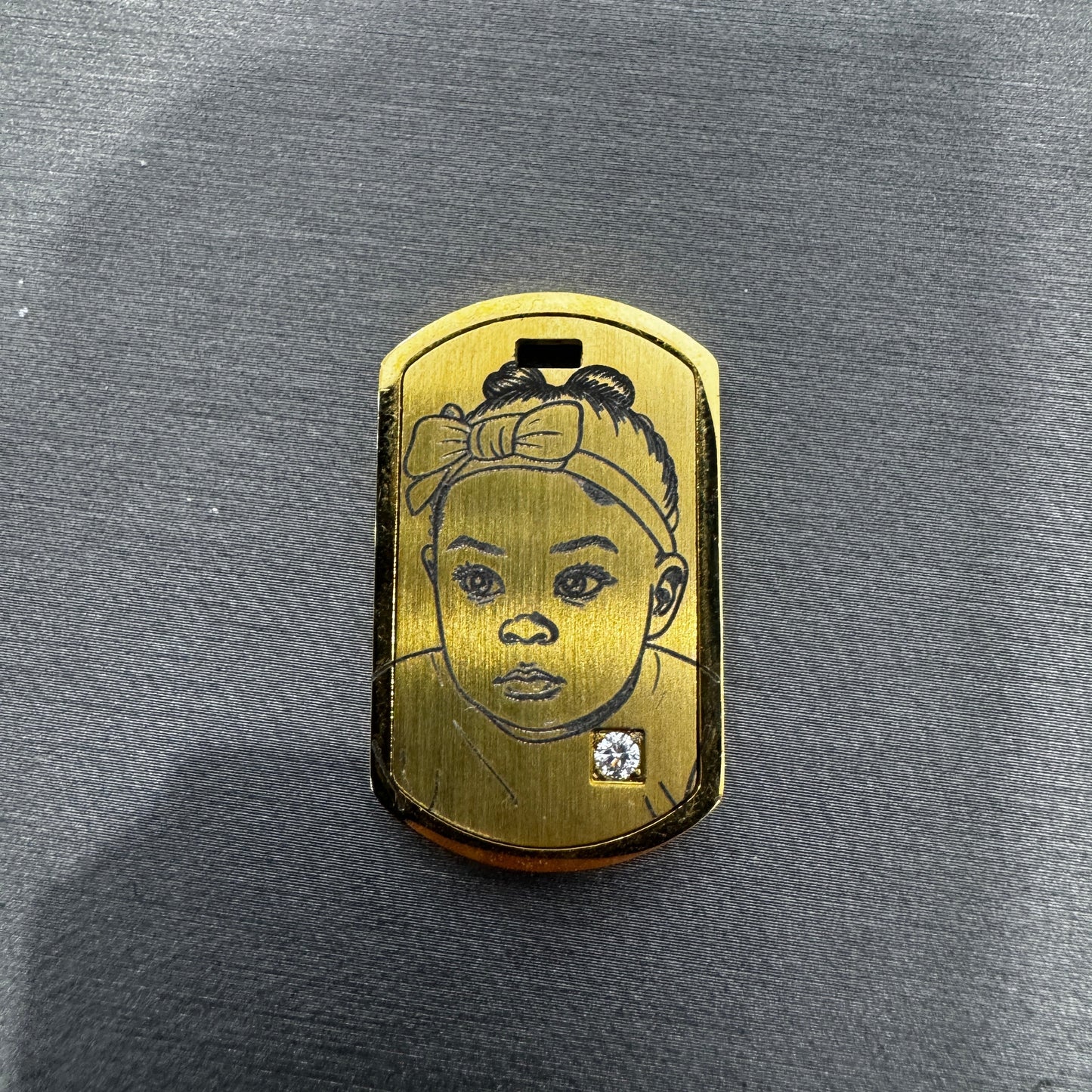 Custom photo portrait engraving