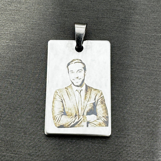 Custom photo portrait engraving