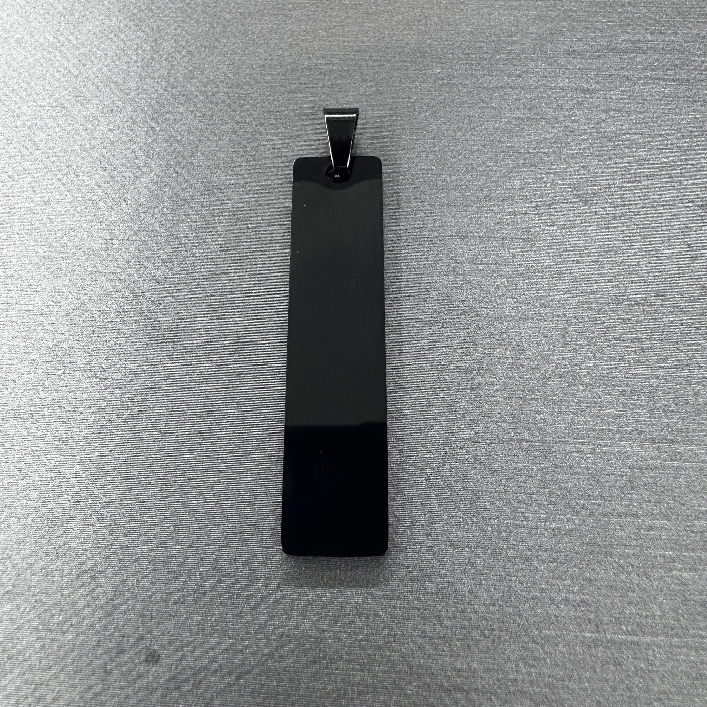 Small rectangle stainless steel pendant blank