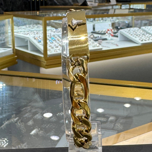 Bracelet Médical en acier inoxydable SAN DINO 10 x 39 mm