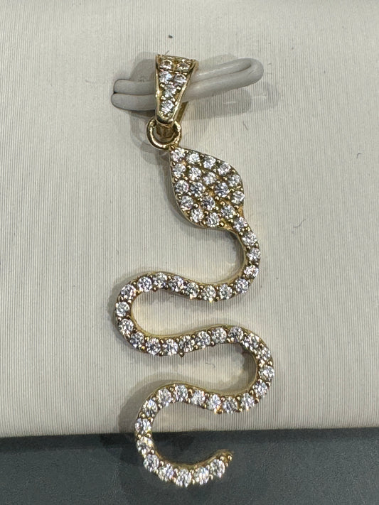 Pendant in Gold 10K Snake 1.33g / Bijouterie Del Moral