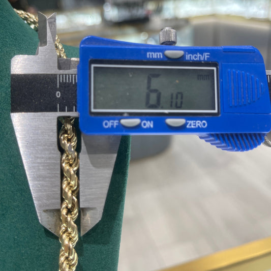 Torsade Chain 10k 6.1 mm 22.5po 25.62 g / Bijouterie Del Moral / Brossard Qc. / Mail Champlain 2