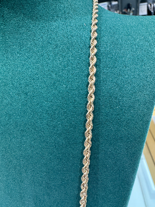 Torsade chain yellow 10K Gold / 3.27mm / 26 inch / 8,06g / Bijouterie Del Moral 2