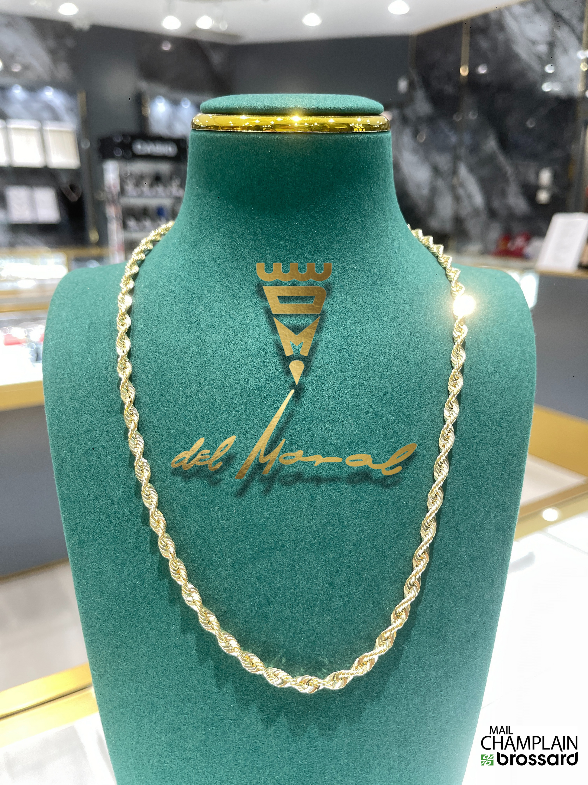 Torsage chain 10k / 4.47mm / 20po / 9.27g   / Bijouterie Del Moral / Brossard Qc. / Mail Champlain