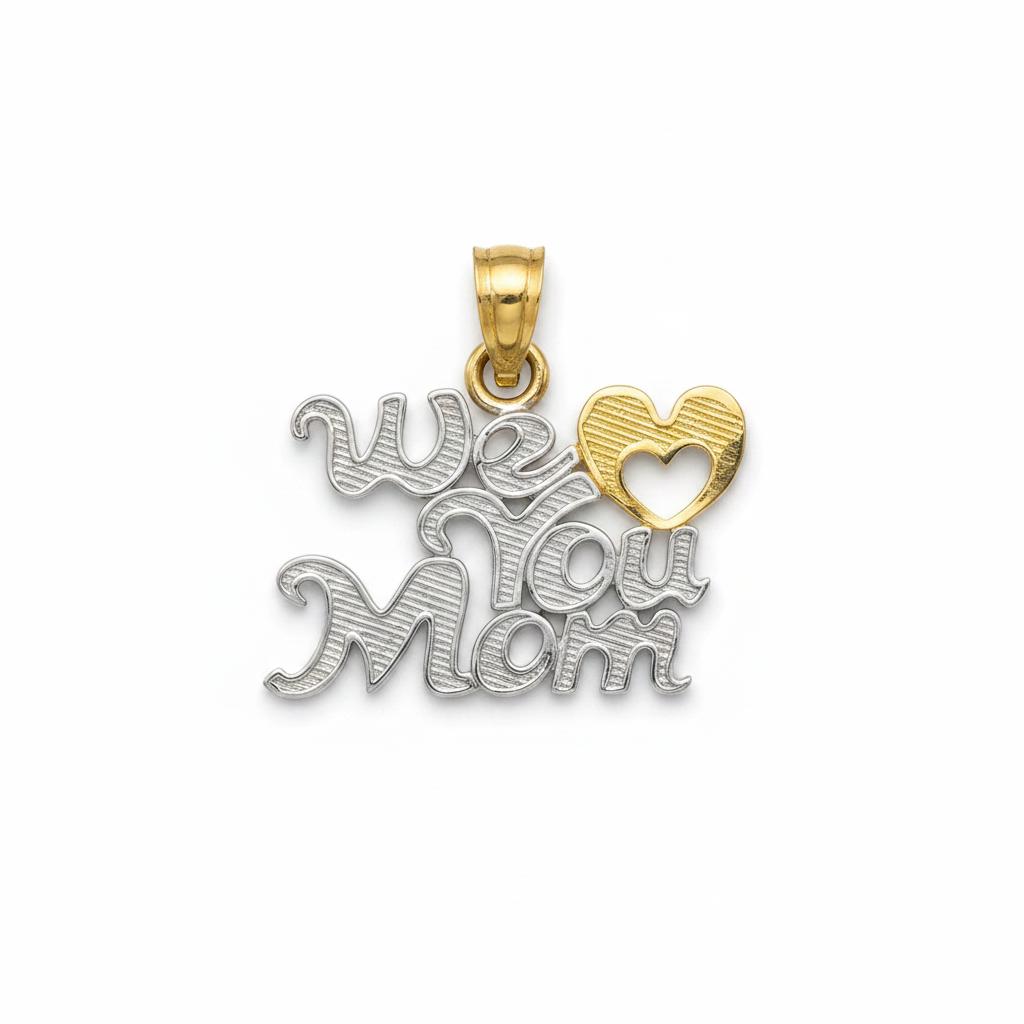 10K Gold Mothers day Pendant