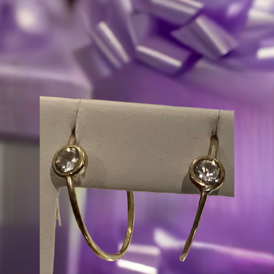 10K Y Gold Earrings 0.98g