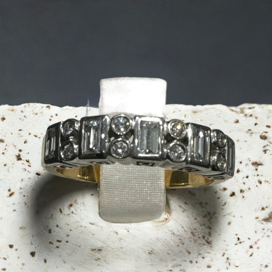 Gold Ring 14K - Natural Diamond .68 ct
